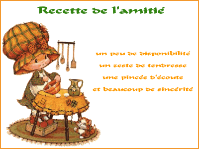 la recette de l'amiti�